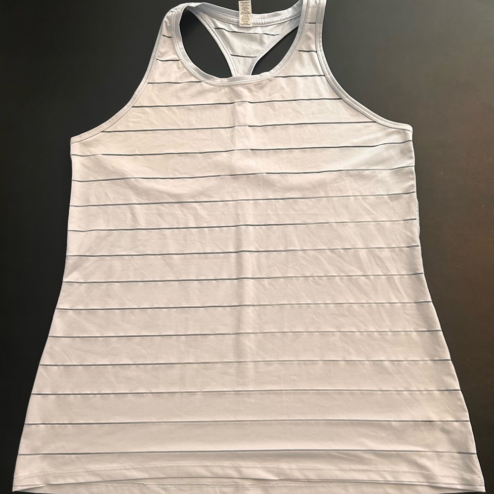 Athleta | Blue Striped Tank Top